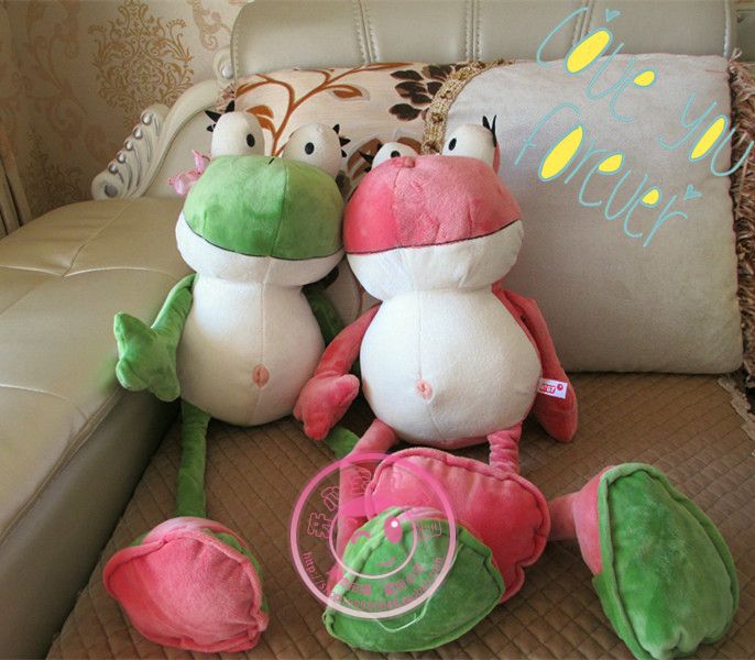 Chính hãng NICI ếch couple ếch vải sang trọng đồ chơi búp bê món quà cưới món quà sinh nhật cho bạn gái bán đồ chơi trẻ em