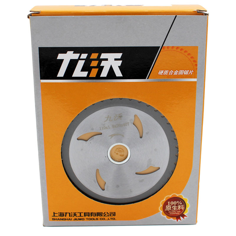 Shanghai Jiuwo 4 inch 110MM*30T40T wood cutting blade carbide saw aluminum blade angle grinder universal