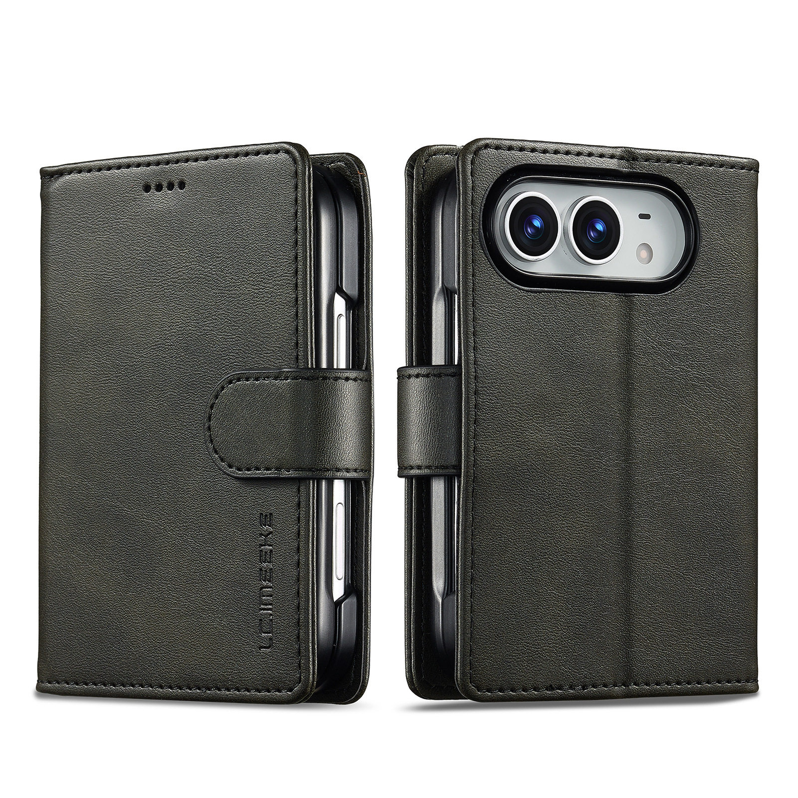 Style 6 — Minimalist Business Flip Card Holder Stand iPhone Case