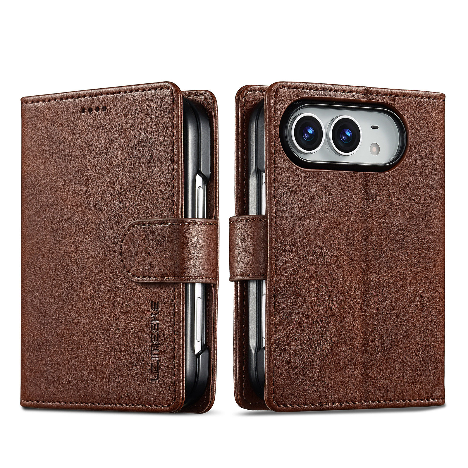 Style 2 — Minimalist Business Flip Card Holder Stand iPhone Case