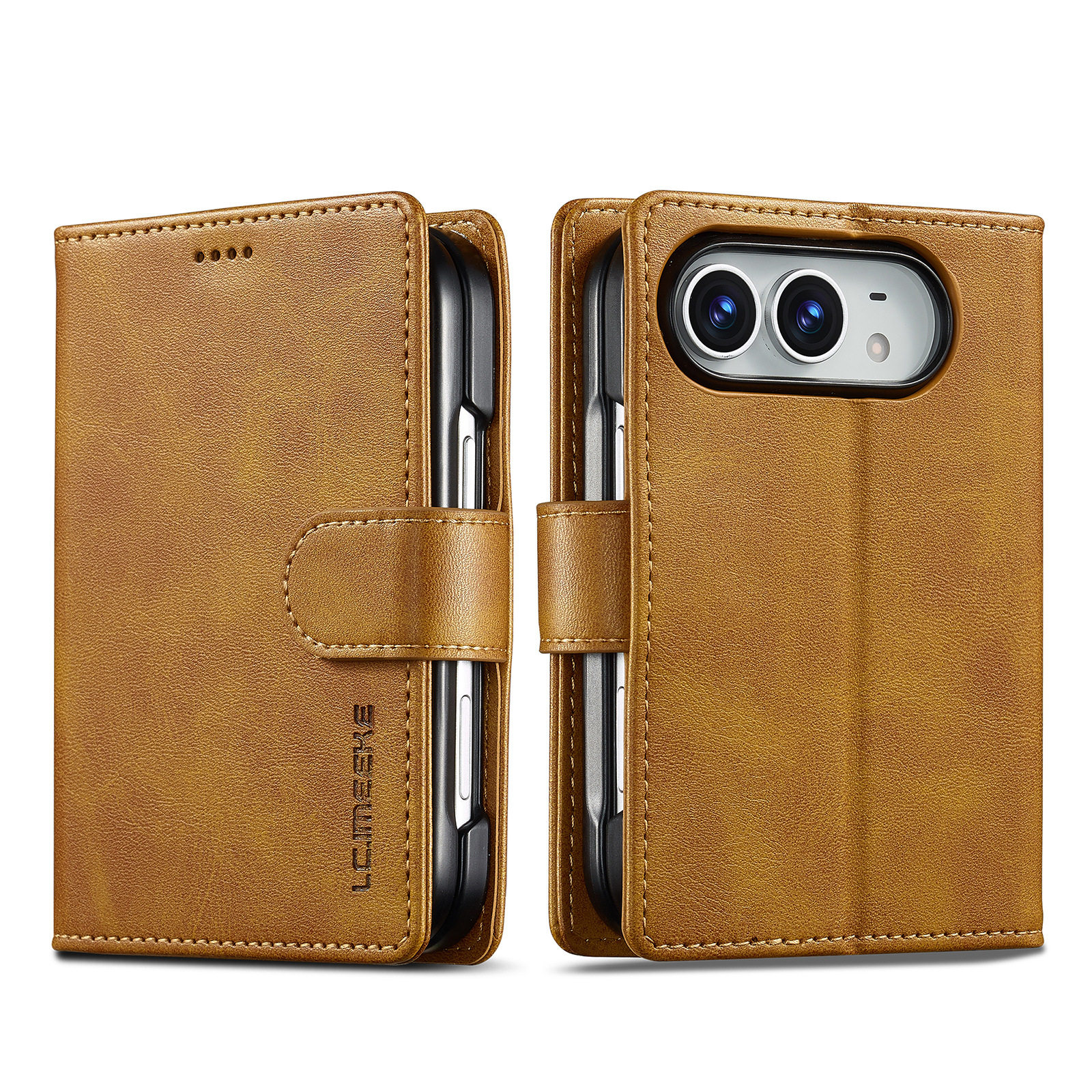 Style 5 — Minimalist Business Flip Card Holder Stand iPhone Case