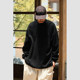 NOFAITH Japanese autumn heavy waffle loose long-sleeved pocket T-shirt casual pullover sweater men without faith