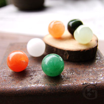 (G accessories) natural jade button Dongling Jade gold silk jade ink Jade White Jade Jade DIY bracelet button