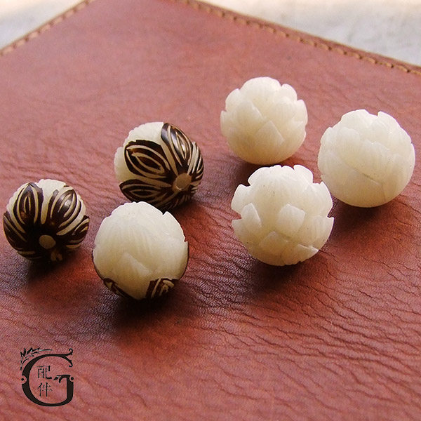 G Accessories Bodice Sculpture Triple Lotus Beads DIY Female Buddha Pearl White Bodhi Hand Strings Accessories accessories Scattered Beads