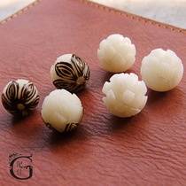 G Accessories Bodice Sculpture Triple Lotus Beads DIY Female Buddha Pearl White Bodhi Hand Strings Accessories accessories Scattered Beads