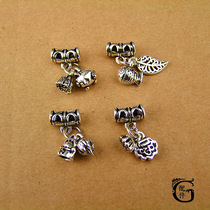 Promotional handmade DIY pendant bracelet necklace 925 sterling silver elbow accessories pendant hair pig lucky cat Lotus