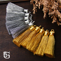 Special tassel spike diy handmade material gold China knot hanging bag lanyard semi-finished gold thread silver thread