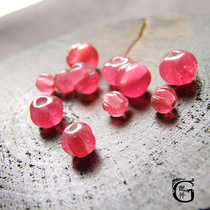 Promotional G accessories Handmade ancient Pharaoh glass Pink Pumpkin Beads diy Beaded Female Bracelet Necklace Spacer beads Water pink