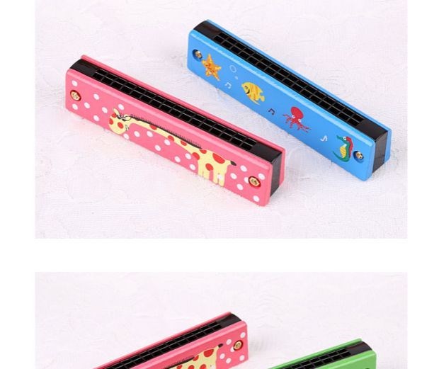Gỗ trẻ em kèn Harmonica còi trẻ em nhạc cụ màu sắc người mới bắt đầu giai điệu piano đồ chơi cung cấp gian hàng cây đàn đồ chơi
