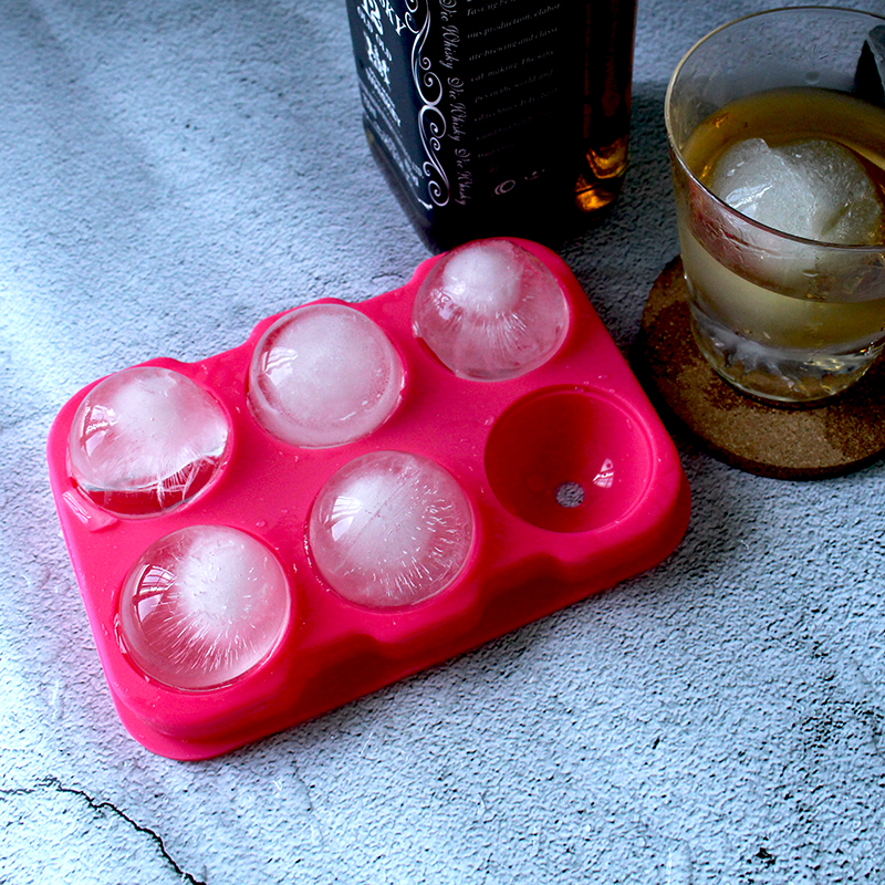 Boras round whiskey ice cube ice grid Silicone ice box Ice hockey making mold