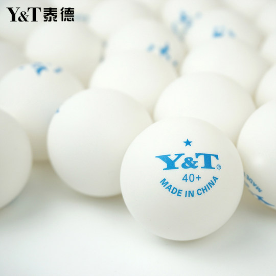 泰德原装乒乓球100个40+发球机训练用球 多球训练比赛用球馆训练