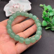 Natural 5A grade aventurine old type bead bracelet emerald green jade single circle bracelet mens and womens hand accessories holiday gift
