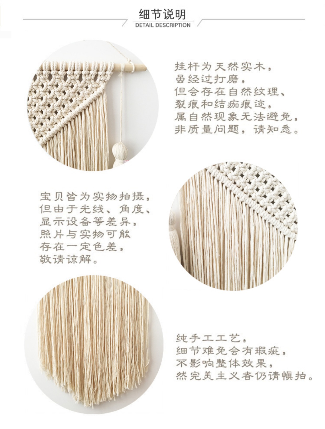 DIY dệt kim tay phong cách Bắc Âu Bohemian trang trí tường treo tường hộp mét tấm thảm tấm thảm tấm thảm treo tường