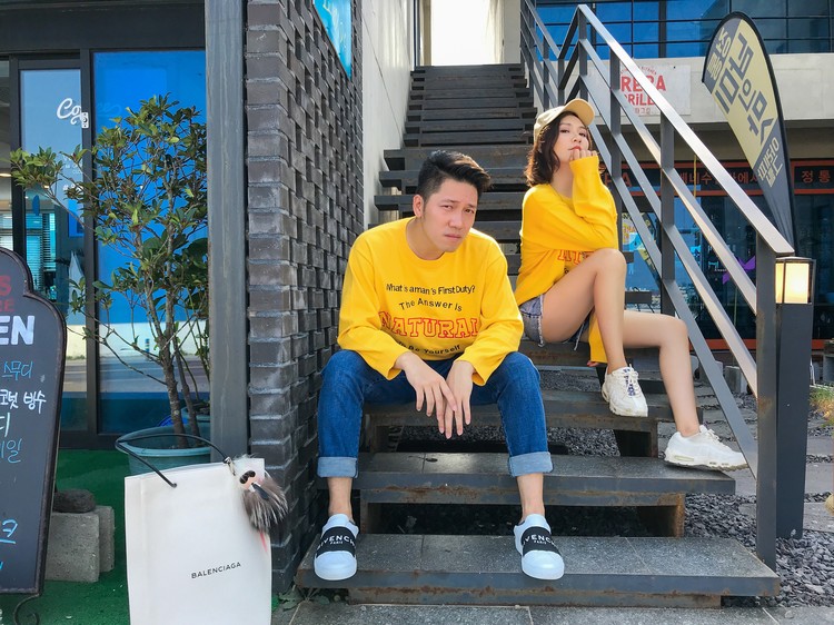 LUSON Boy Autumn Wear 2018 Phiên bản Hàn Quốc mới của trang phục dành cho phụ huynh-trẻ em gia đình nhà bé áo len dài tay áo thun quần áo trẻ em