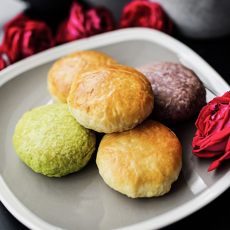 Great Rational Mountain Residence Yunnan Special Flowers Cake Rose Cake Rose Rice Cake Delivery Snack Snack Snack Flower Cake Gift Box Dress