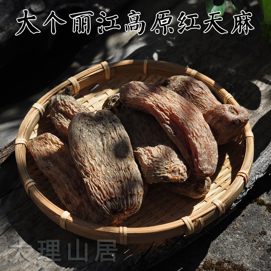 Dali Shanju Yunnan Lijiang Premium Red Gastrodia Blood Gastrodia 12 Heads Gastrodia elata 100g