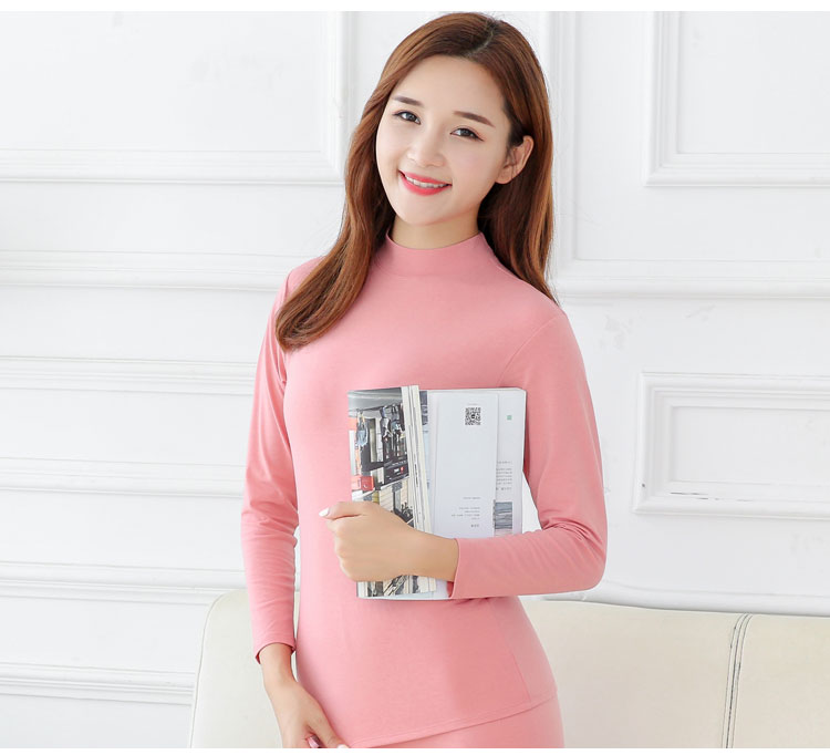 Quần áo mùa thu cổ cao của phụ nữ áo đơn cotton cotton áo len cotton giữa và tuổi già mỏng đồ lót nhiệt đáy quần áo giữ nhiệt nam