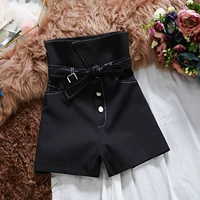 Весенние цветные шорты с бантиком, штаны, коллекция 2021, тренд сезона, высокая талия, свободный крой