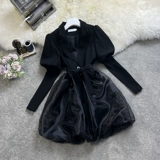 Весеннее осеннее модное милое сексуальное платье, городской стиль, в западном стиле