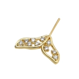 Медные крылышки с золотом, скрепленные золотом, рыбные хвосты Apiao Evil Accessories Diy Micro -Inlaid Dewelry Baroque