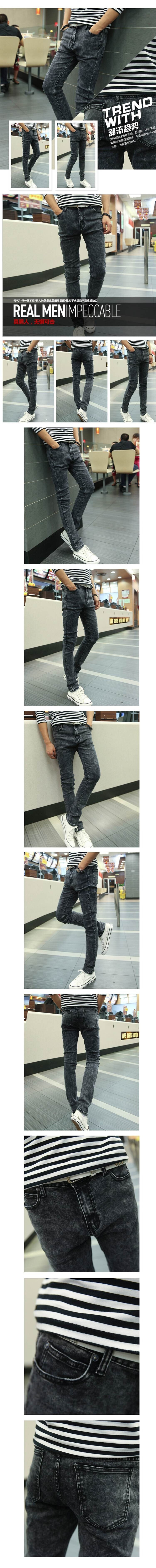 Jeans pour jeunesse droite en vrac en coton pour été - Ref 1469929 Image 10