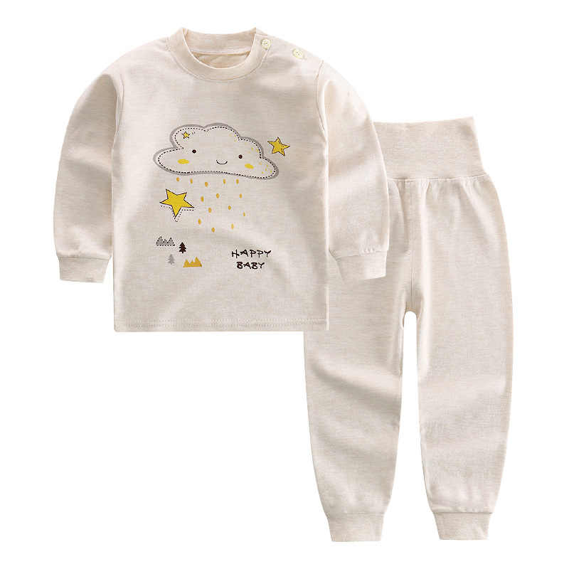 Quần lửng cạp cao thiết kế đồ lót cotton cho bé gái bé trai quần legging trẻ em mùa thu quần áo bé mùa thu quần áo màu cotton quần áo cotton cho bé gái