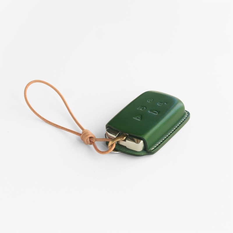Suitable for the New Land Rover Range Rover Defender Discovery Jaguar Genuine Leather Handmade Key Case Minimalist Original High-End Key Bag