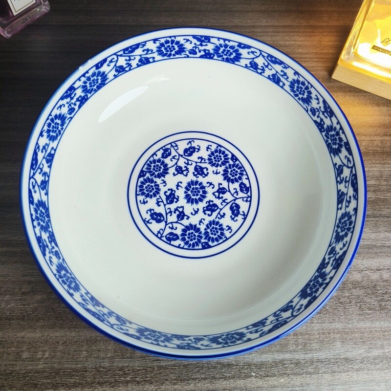 Blue and White 8inch Soup Bowl 1 Piece