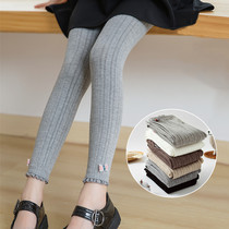 Girls pantyhose spring and autumn thick Baby Cotton middle and big children wearing foreign thin childrens leggings nine points