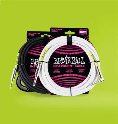 Ernie Ball 3 meters 6 1 meters straight elbow electric acoustic guitar bass instrument cable