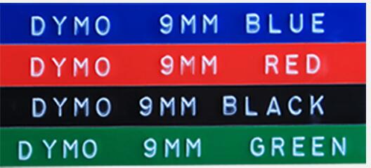 Di Yao DYMO16101540 3D manual belt imported 9mm * 3m concave-convex four-color label belt