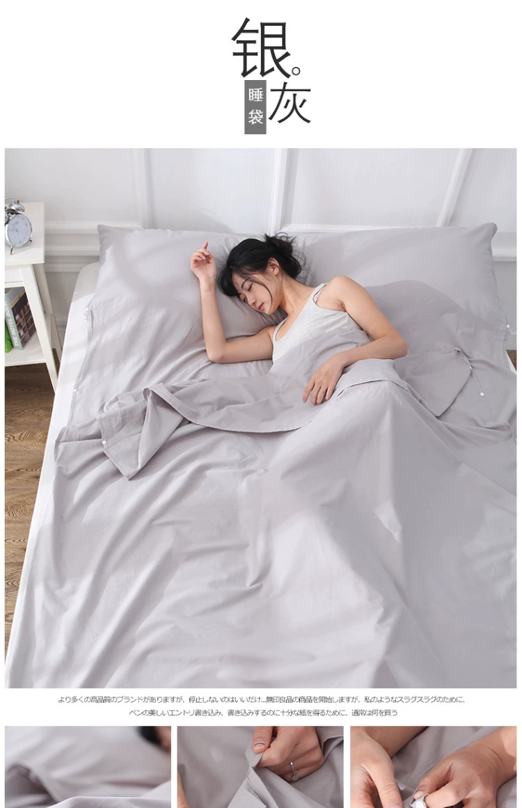 Du lịch xách tay cotton người lớn bẩn bẩn chống bẩn túi ngủ tấm khách sạn Khách sạn vệ sinh lót đôi