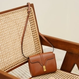 Учитель Лу ｜ Итальянский Pomari Оригинальный телячья кожа Soft16mini -Caramel -Cologenceed Phoulder -Shoulder Messenger Сумка