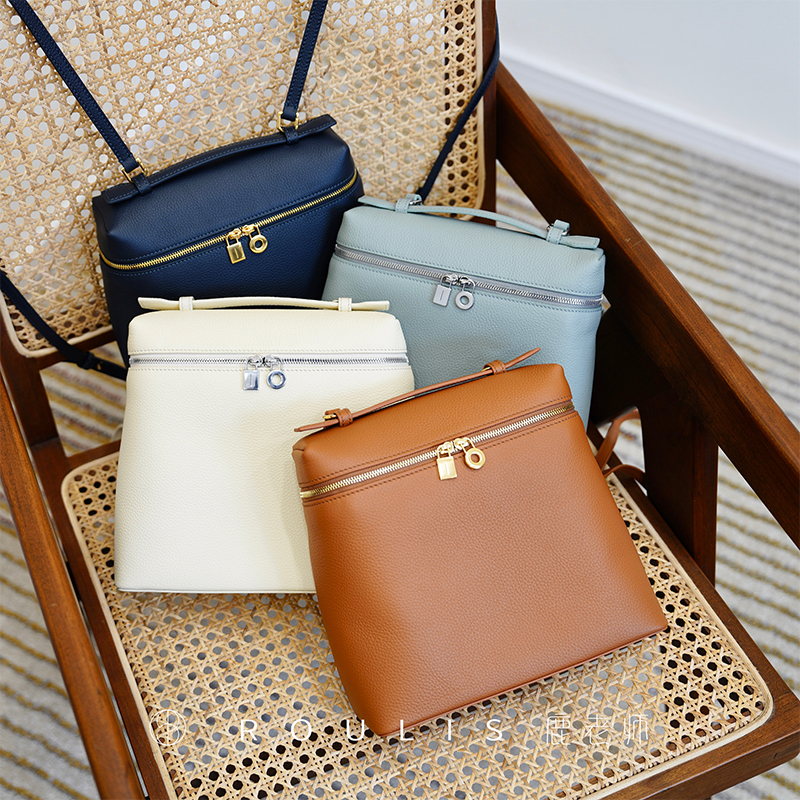Teacher Lu's Handmade | Imported Calfskin Lp23 Second Generation New Box Bag Lunch Box Bag Women's Backpack