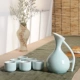 Celadon rượu vang bộ bình gốm decanter rượu vang trắng ly rượu sake rượu mạnh ly rượu vang vàng ly rượu vang nhỏ hầm rượu - Rượu vang