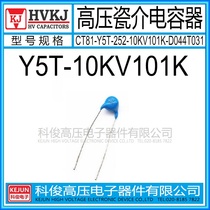 HVKJ high quality Y5T-10KV101K high voltage ceramic capacitor 100PF ceramic chip capacitor for negative ions