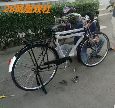 Permanent Phoenix 28 inch traditional classic retro old-fashioned double lever weighted load bar brake bicycle original factory