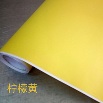 Lemon yellow self-adhesive stickers PVC instant stickers matte waterproof adhesive furniture table kindergarten