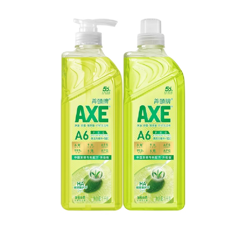 AXE/斧头牌油柑白茶护肤洗洁精1kg*2优选白茶精华敏感肌适用