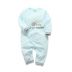 TATABEBE mùa thu đông bé romper tay dài sơ sinh cotton jumpsuit nam dài tay ra ngoài quần áo ngủ Áo liền quần