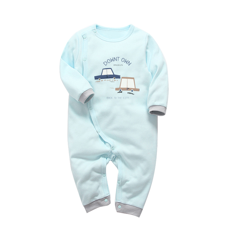 TATABEBE mùa thu đông bé romper tay dài sơ sinh cotton jumpsuit nam dài tay ra ngoài quần áo ngủ quần áo cho trẻ sơ sinh
