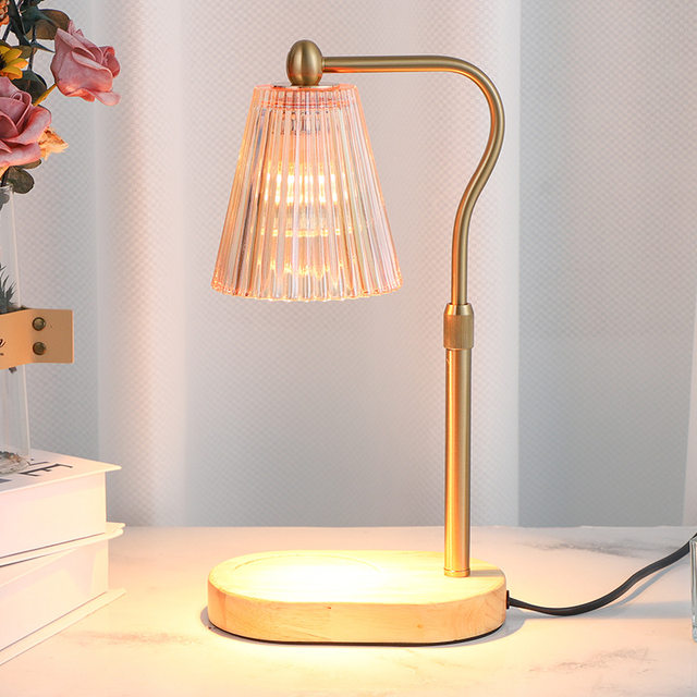 Light Luxury Adjustable Fragrance Wax Melting Lamp, Candle Melting Lamp, Candle Aroma Lamp, Decorative Bedroom Bedside Atmosphere Table Lamp, Night Light