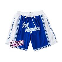 Blue Lake People Lakers Tribute Cosby KOBE Embroidered Mesh Shorts Non JUST DON