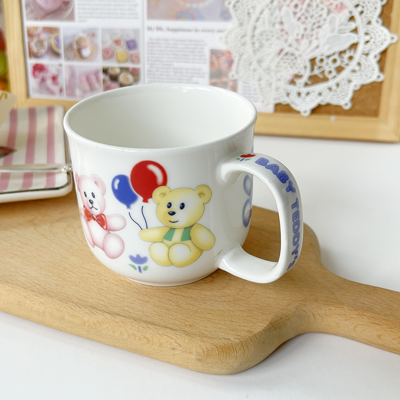 Japan Nikko Retro Balloon Bear Ceramic Cup Juice Cup Breakfast Cup Coffee Cup Home Collection Japan Nikko Retro Balloon Bear Ceramic Cup Juice Cup Breakfast Cup Coffee Cup Home Collection
