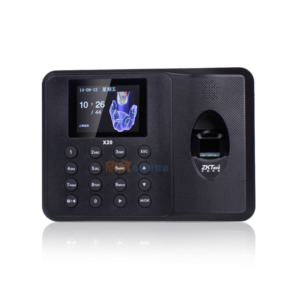 ZKTECO X20 fingerprint attendance machine free software fingerprint check-in machine U disk EXCEL report