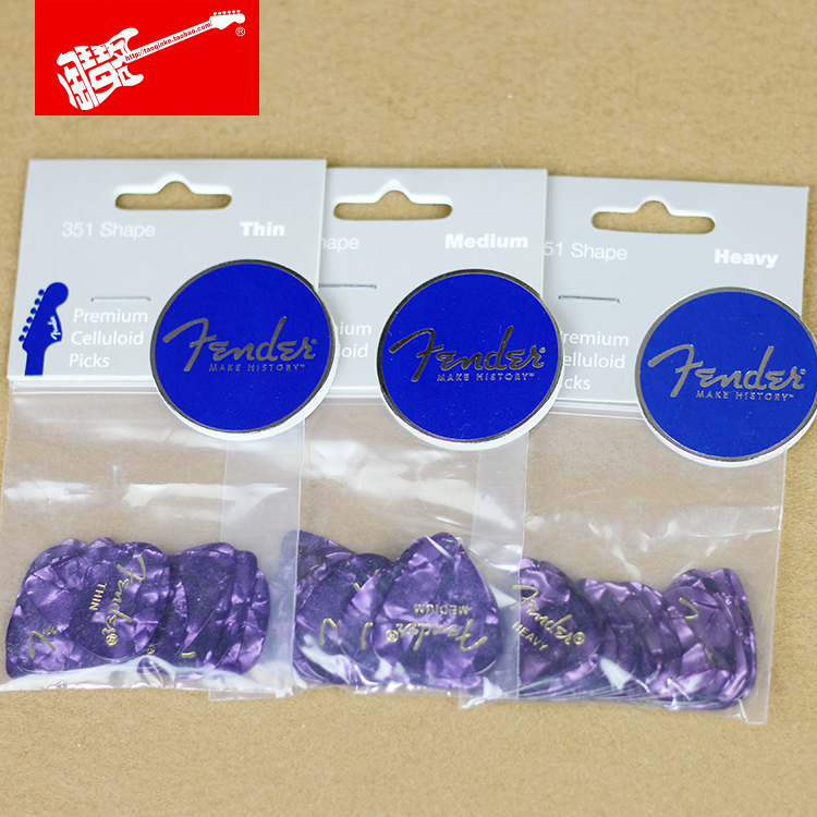 Fender Premium Celluloid Guitar Picks Authorized 12 Pieces Pack