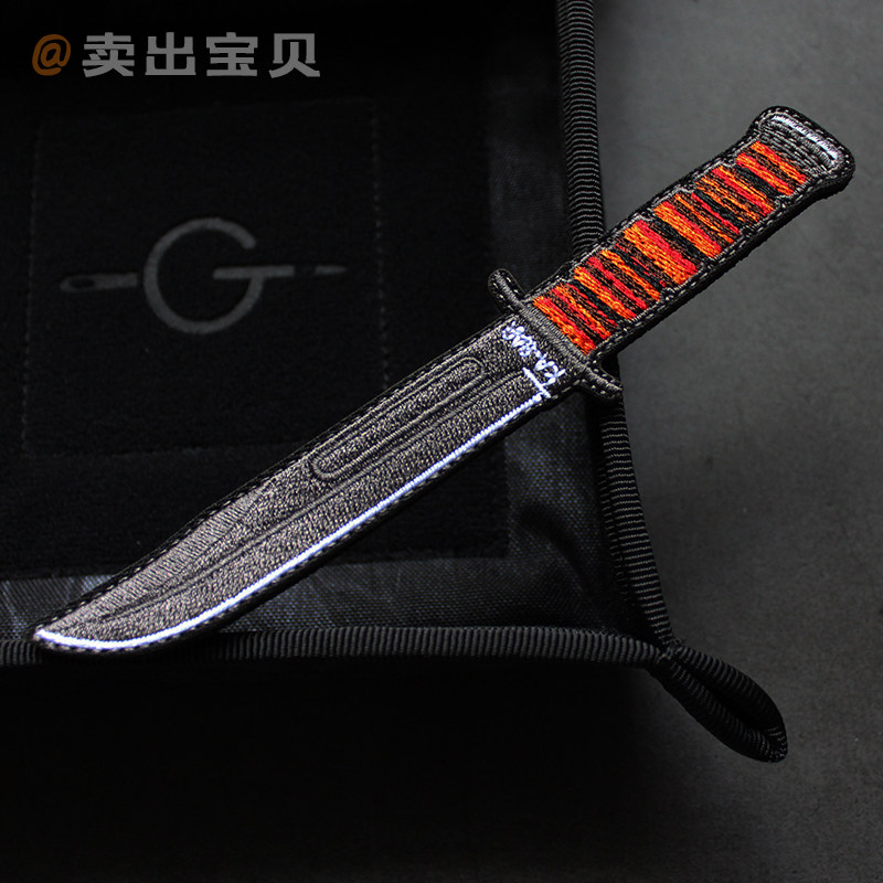 Miniature Version Cabka KA-BAR Embroidery Magic Sticker Chapters Creative Morale Badge Stickle-shaped Badges Sticker Q version Arms stickup