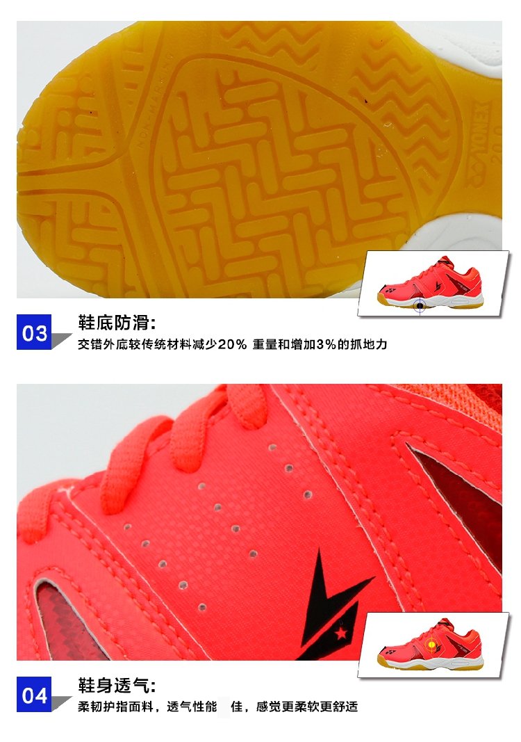Giày cầu lông trẻ em YONEX chính hãng mã nhỏ 03JR 280JR 6LDLR 100JR 380JR giày the thao nam hàng hiệu