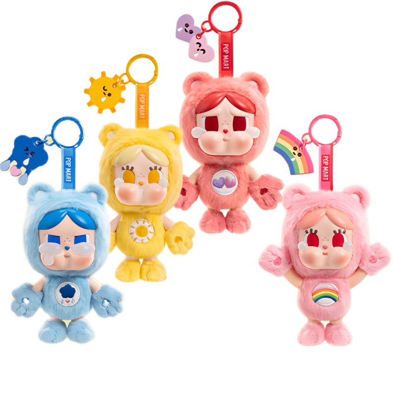 Bubble Mart Crybaby Care Bears Vinyl Plush Pendant Blind Box Fashion Trendy Gift