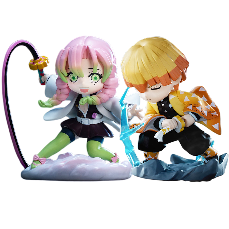Popmart Demon Slayer Battle Series Figure Blind Box Trendy Toy Ornament Qixi Festival Gift